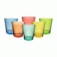 Verres Arca Party, lot de 6, 35 cl, colorés - multicolore verre 8055039561147
