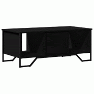 VidaXL Table basse noir 100x51x40 cm bois d'ingénierie Modèle Karma Plus - 848489