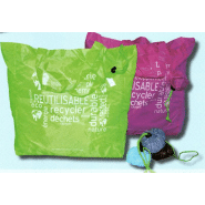 250 Sacs cabas - tote bags - réutilisables en polyester, avec pochette - SCABPSVT-EV01_0