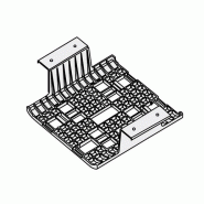 Goulotte grille en polypropylène pour bureau partagé Goulotte grille en polypropylène pour bureau partagé