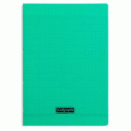 Calligraphe Lot de 10 Cahier Ligne 8000 A4, 48p./24 feuilles 90 g/m² piquées, couv. PP vert, Séyès - 3210330180250