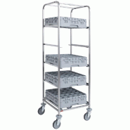 Diamond - Chariot 5 niveaux paniers lave-vaisselle 500x500 mm - réf. CCL-5P - gris AKS-CCL-5P