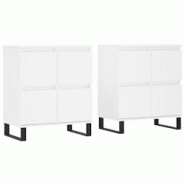 Helloshop26 - Buffet bahut commode armoire meuble de rangement organisateur cuisine salle de séjour salons lot de 2 bois 02_0036688 - 3000212999038 Helloshop26 - Buffet bahut commode armoire meuble de rangement organisateur cuisine salle de séjour salons lot de 2 bois 02_0036688 - 3000212999038