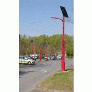 Lampadaire urbain solaire Linéo 4 - LED - aluminium et acier galvanisé thermolaqué - 5 m - panneau solaire 200 Wc - IP66 - 16 à 32 LED_1