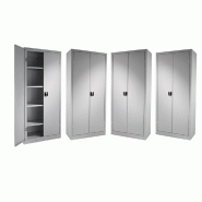 Lot de 4 armoires métalliques Jura