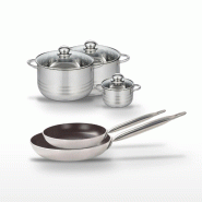 Lot Poêles 28/32 cm & Faitouts 12/20/24 cm Elo Bistro Line - noir 3176239986174