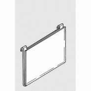 Porte affiche grille - A4 horizontal - Transparent - PET épaisseur 1mm