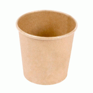Pot en carton 105 ml Ø6/4.5x5.8cm marron- par 1000