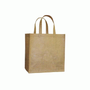 Sac cabas jute naturel 29+18x30cm - par 10