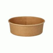 Starpak 50 saladiers, en carton ronds 500 ml Ø 15 cm · 4,6 cm marron - marron multi-matériau 48236990