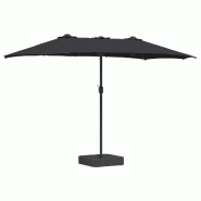 VidaXL Parasol de jardin Noir 385 x 209 x 244 cm Polyester Modèle Atlas Nova Plus - 42003289