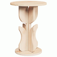 VidaXL Table basse Naturel 39,5 x 39,5 x 53,5 cm Bois massif en pin Modèle Terra Urban - 873556