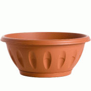 Bama Bol Alba, diamètre 30 cm, avec soucoupe - orange 8007633307300 Bama Bol Alba, diamètre 30 cm, avec soucoupe - orange 8007633307300