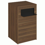 Comptoir Vertigo H T04 noir solo L60cm 1 tabl.Couliss.2tabl.Amovibles olivier