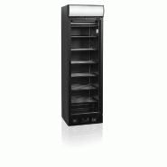 Congélateur vertical de vitrine Statique Noir avec Canopée lumineux L.595mm 270L 570W TEFCOLD