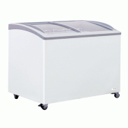 Congélateur coffre 300 l avec couvercle supérieur vitré coulissant - PCG 309A