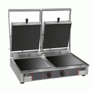 Grill Panini vitrocéramique double – Rainurée / Lisse, Cuisson rapide, 6000W, 220V - MONO