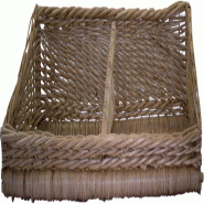 ITALCONCEPT Corbeille Osier Blanc Long.780Mm Larg.280Mm - 3616350028884