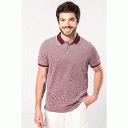 Polo bicolore homme - Réf: K266 - 100% coton, col en bord-côte, marque Kariban Polo bicolore homme - Réf: K266 - 100% coton, col en bord-côte, marque Kariban