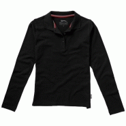 Polo manche longue femme - Point 33107993 - maille piquée 100% coton peigné 180 g/m² Polo manche longue femme - Point 33107993 - maille piquée 100% coton peigné 180 g/m²