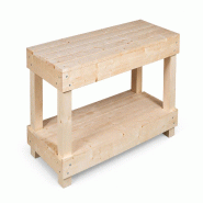 Présentoir trottoir 2 Niveaux Étroite Bois Clair SANS Roulettes - marron Bois massif ALV0554