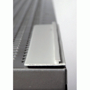 Rail aimanté - Longueur 700mm - Pour tablette métal avec séparateur - Blanc en plastique_0
