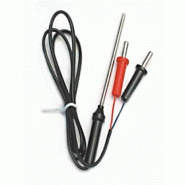 Sonde thermocouple type K à piquer 77 mm - fiche rouge/noir - -50°C à 250°C - longueur 0,7 m