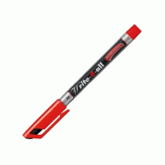 STABILO Stylo-feutre Write-4-all, pointe ogive, encre permanente rouge, coloris silver/rouge - 4006381328531