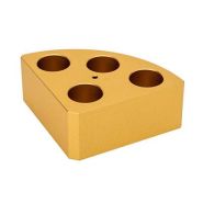 Support poly-block doré, 4 trous, Ø21,6x31,7mm pour LBM016 - Ref.: LBM015 Support poly-block doré, 4 trous, Ø21,6x31,7mm pour LBM016 - Ref.: LBM015