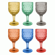 Verres Arca Cherry Blossom, lot de 6, 34 cl, colorés - multicolore verre 8057960584127 Verres Arca Cherry Blossom, lot de 6, 34 cl, colorés - multicolore verre 8057960584127