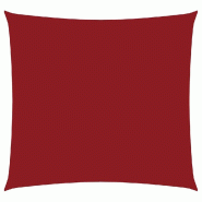 VidaXL Voile de parasol Tissu Oxford carré 2,5x2,5 m rouge Modèle Jardin Signature Max - rouge 135631