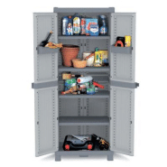 Armoire haute en résine 2 portes Domino l 70 x P 43,8 x H 174,8 cm Armoire haute en résine 2 portes Domino l 70 x P 43,8 x H 174,8 cm