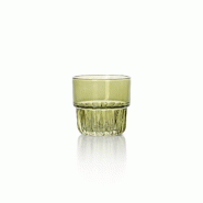 Bazar Bizar Tumbler en verre 8.3x8.3x8 cm vert - Lot de 24 - vert verre CNSJ013Gr-MTR24