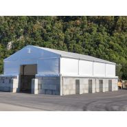 Bloc béton empilable pour  bâtiment de stockage 2 pans  livré partout en France