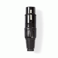 Connecteur Xlr Xlr Femelle à 3 Broches Noir Usage Non Intensif Nedis - 3665476847688 Connecteur Xlr Xlr Femelle à 3 Broches Noir Usage Non Intensif Nedis - 3665476847688