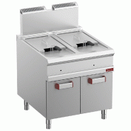 Diamond - Friteuse gaz 2 cuve 18 lit. (2x 18 kW) sur meuble fermé - réf. G9/F36A8-N - inox AKS-G9/F36A8-N