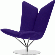 Fauteuil Lounge Angel- Softline - Aubergine