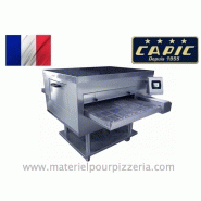 Four à convoyeur Capic - acier inoxydable - chauffe électrique 0 à 350°C - 80 à 140 pizzas/heure Four à convoyeur Capic - acier inoxydable - chauffe électrique 0 à 350°C - 80 à 140 pizzas/heure