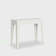 Itamoby Console Extensible 90X42/198 Cm Isotta Small Frêne Blanc - marron VE090COISOSMA-BF