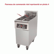 MIRROR Friteuse électrique haut rendement - Thermostat électronique - 1 cuve double - 2x11 L - 22kW - 400x800x1015 XMART-RC222 - inox XMART-RC222