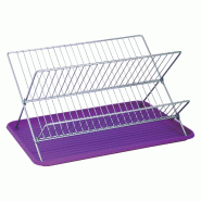 MSV - Égouttoir à vaisselle pliable 40 x 34,5 x 27 cm - acier 110534