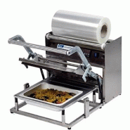 Operculeuse de barquettes manuelle grand format GN 1/2 - inox alimentaire - régulation électronique Operculeuse de barquettes manuelle grand format GN 1/2 - inox alimentaire - régulation électronique