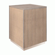 Podium haut Vertigo T01 MDF naturel et béton 45x45x60cm
