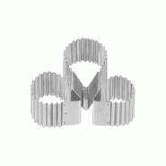 Schneider - Emporte-pièces "HÉRISSON", acier inoxydable, 67 / 75 / 90 mm, 30 mm de haut - inox 199886