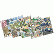 Set de table en pure cellulose 70g/m2 motif Comic BD assotis 31x43cm - par 2000