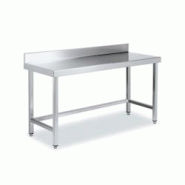 Table inox de travail DISTFORM Premium avec dosseret et renfort - Profondeur 900 mm - Longueur 1800 mm - QM090180 Table inox de travail DISTFORM Premium avec dosseret et renfort - Profondeur 900 mm - Longueur 1800 mm - QM090180