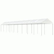 VidaXL Belvédère avec toit blanc 20,07x2,28x2,69 m polyéthylène Modèle Atlas Master Design Plus - blanc 3155509