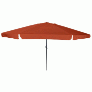 VidaXL Parasol de jardin Terre cuite 395 x 395 x 245 cm Modèle Solaris Modern - 42003641