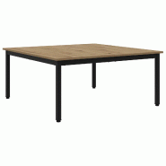 VidaXL Table basse Chêne artisan 100 x 100 x 45 cm Bois d'ingénierie Modèle Zenith Minimal - 892589