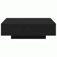 VidaXL Table basse Chêne noir 100 x 100 x 31 cm Modèle Fusion Pro - 863005